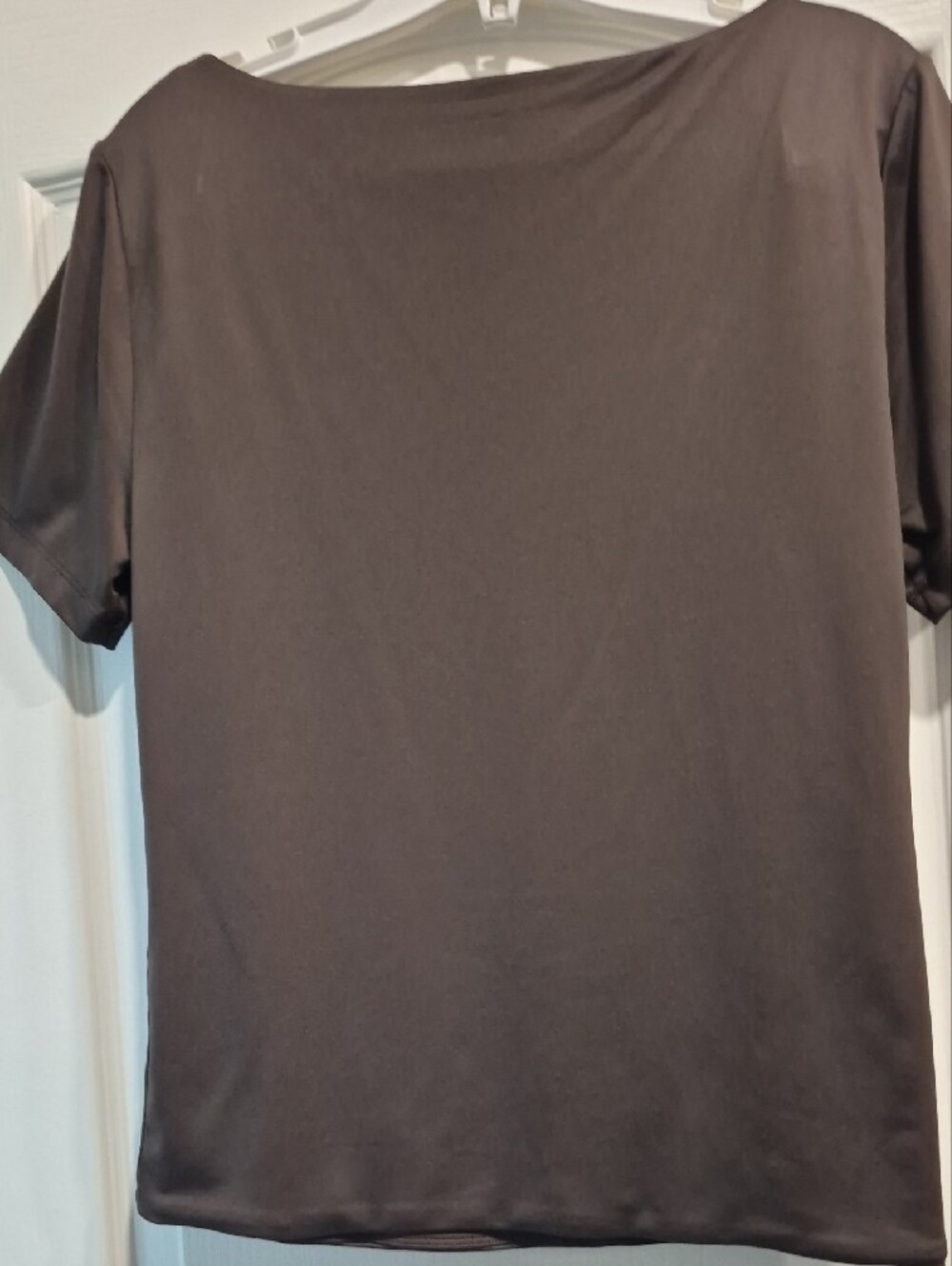 LOFT Brown Scoop Neck Short Sleeve Tee - Picture 3 of 4